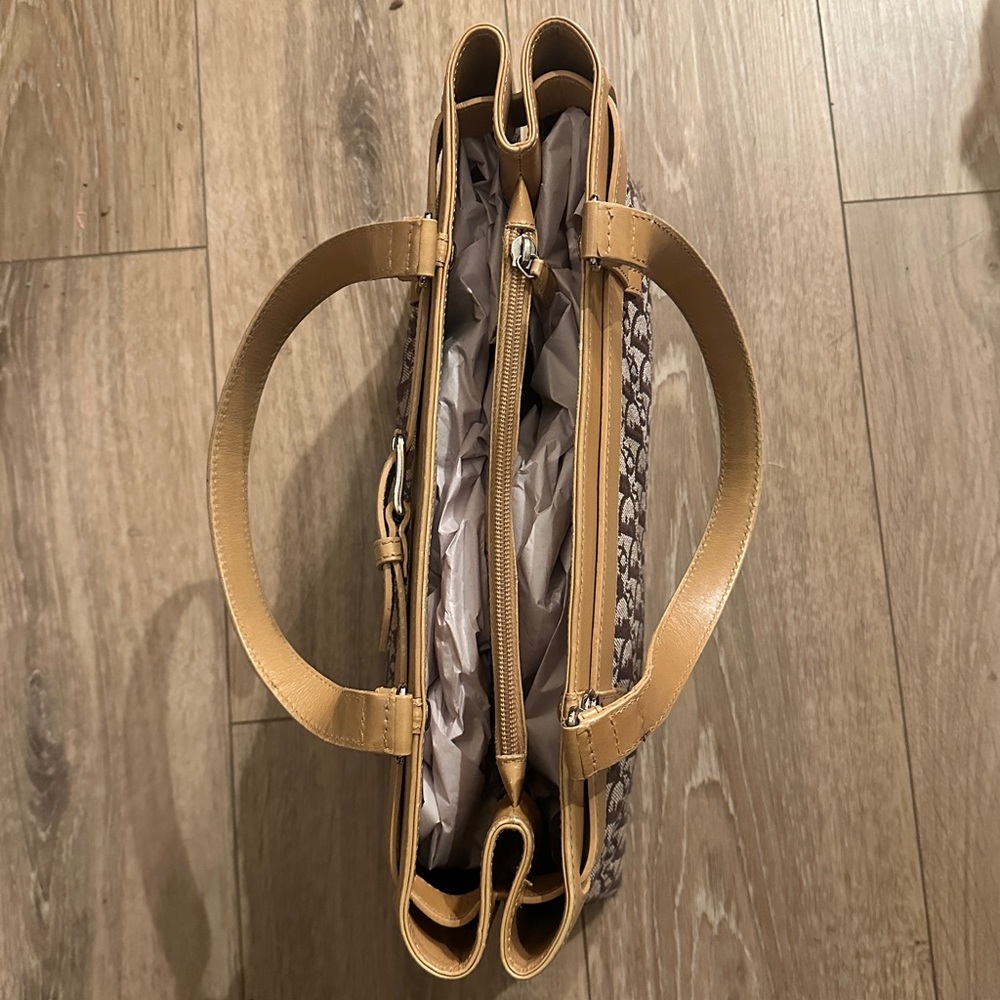 Vintage Dior Street Chic Oblique canvas leather shoulder bag / tote - Picture 6 of 12